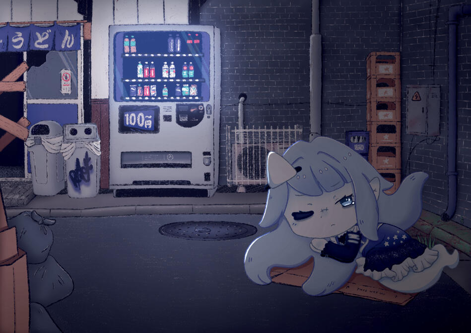 Yue Ghost Alley - OC Illustration Yue Ghost Alley - OC Illustration